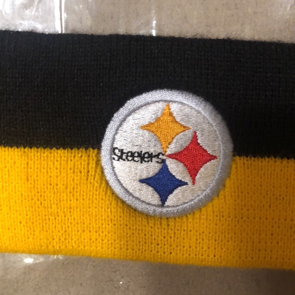 Womens Steelers Black & Yellow Headband - Picture 4 of 4